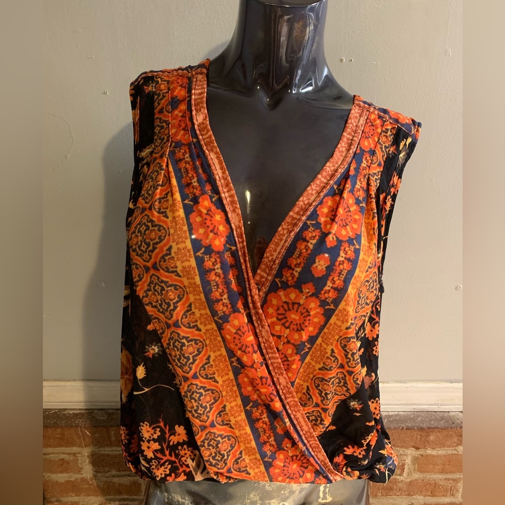 Free People multicolored tank, Size M. gently used.